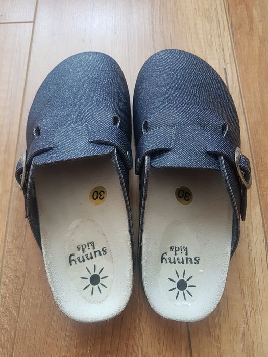 Sunny Kids klapki dziecięce 30 jeans na korku Nowe
