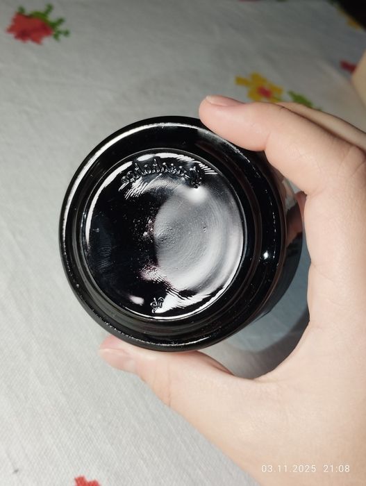 Елегантна чорна попільничка для офісу чи дому (Товсте скло)