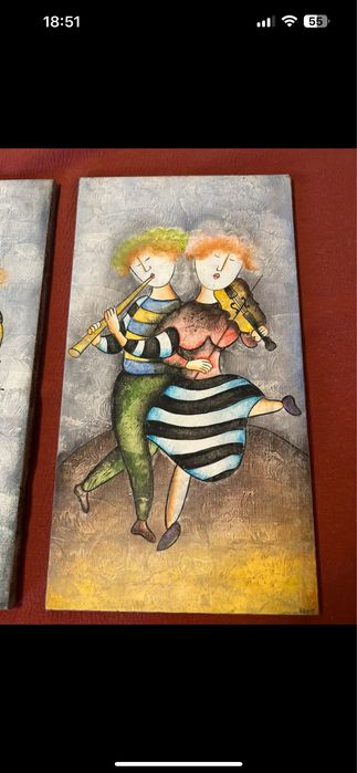 Two Colorful Paintings64862474939010122