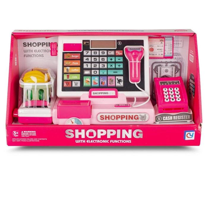 Kasa fiskalna z kalkulatorem do zabawy w sklep ,380x210 mm