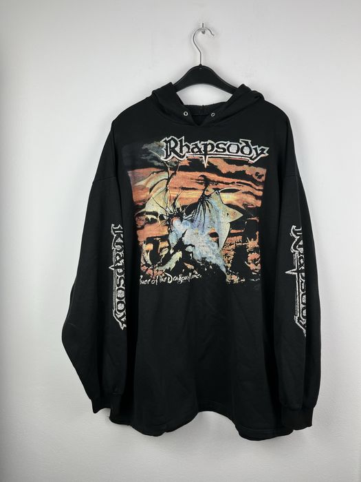 Czarna bluza Rhapsody of Fire Power of Dragon Flame rozmiar L fit XL