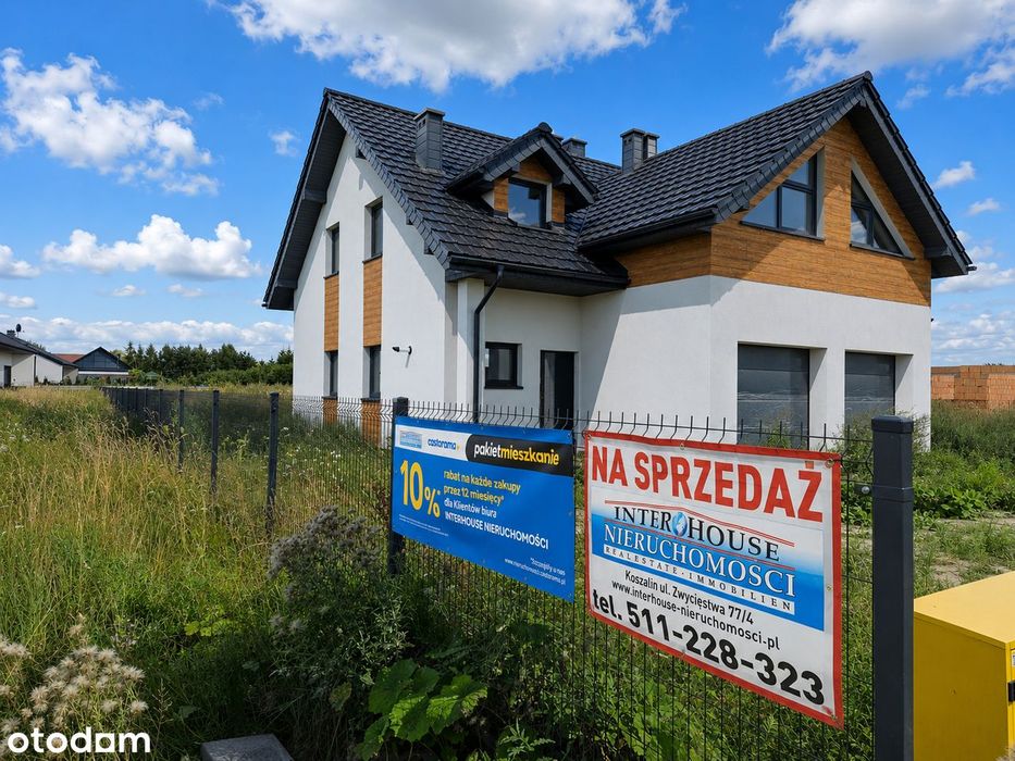 0% 5-pok z garażem, działką 514 m2, tarasem, zaledwie 500 m od jeziora