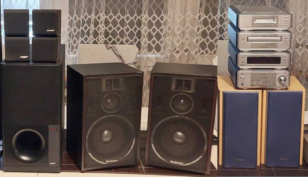 Segmenty Technics, Luxman, Wieża Aiwa, Denon oraz kolumny (CZYTAJ OPIS!)