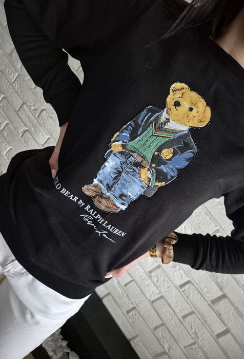 Bluza z misiem s bawełna butik Premium