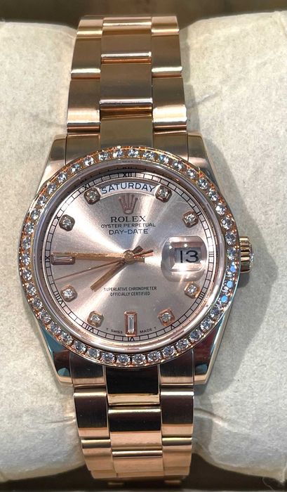 Relógio automático em plaque ouro rosa bom estado