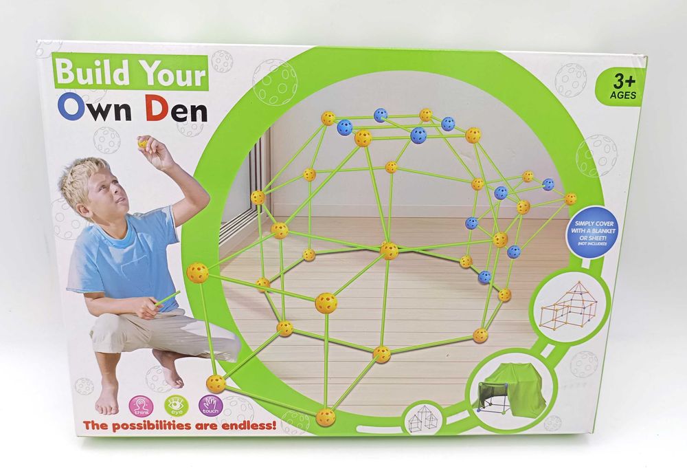 Zestaw do budowy namiotu i konstrukcji – zabawka edukacyjna | NOWY