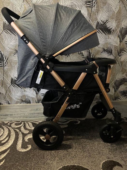 Коляска прогулянкова Ninos Maxi 2 Grey Gold/Графіт