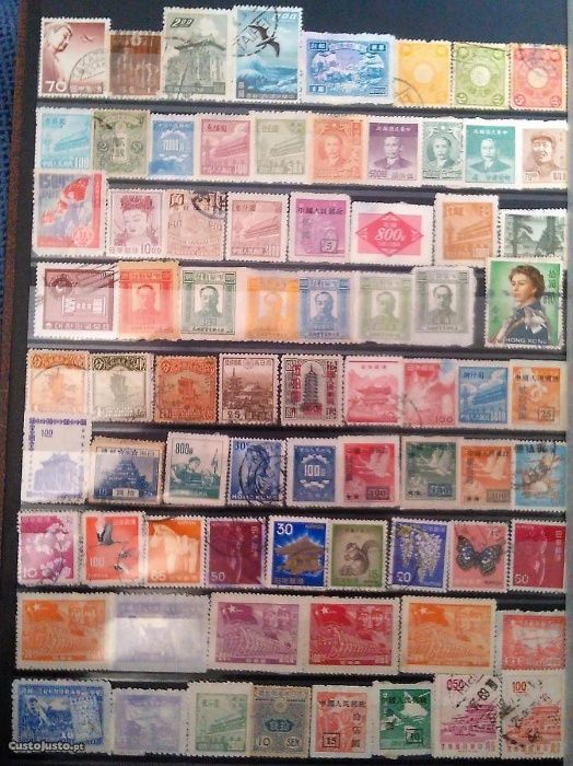 Selos Postais Filatelia Colecção Antiguidades