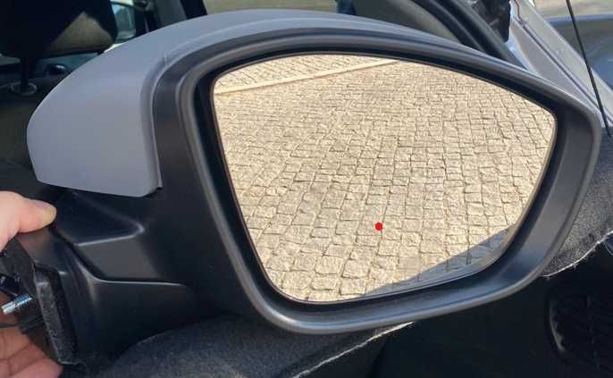 Retrovisor direito Peugeot 208 de 2012 a 2019 direito mecânico c/pisca