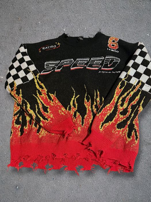 sweter shein oversize xs ogien alternative grunge swag