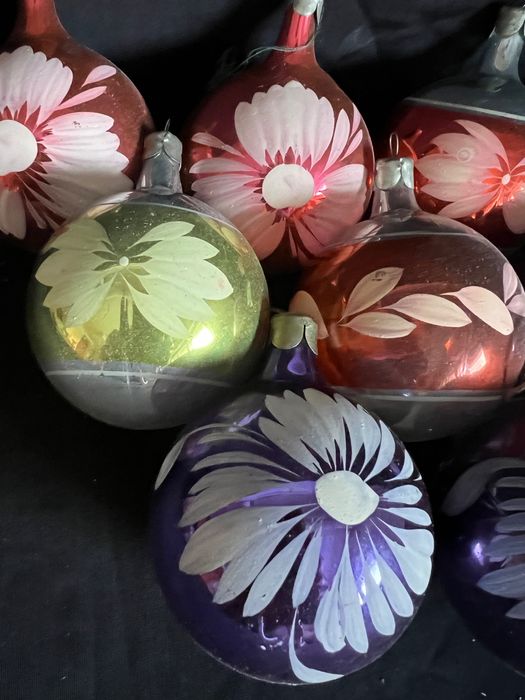 Bombki na choinkę z PRL