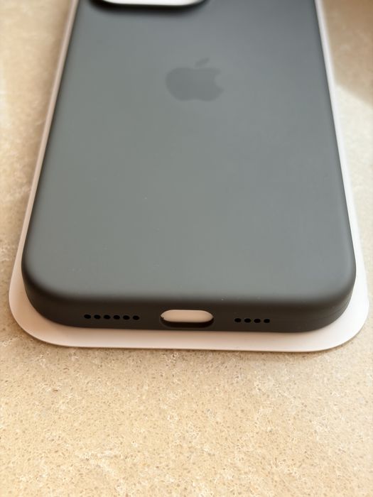 MYYV3ZM/A iPhone 16 Pro Max Silicone Case Stone Gray  X -com  PL oryginal