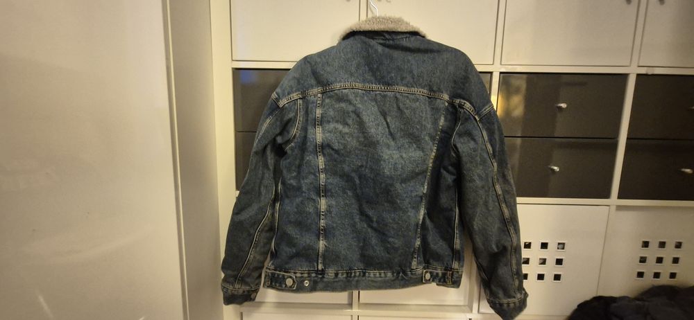 Kurtka jeansowa męska ocieplana