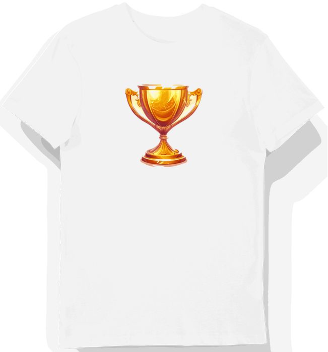 Koszulka męska biała z nadrukiem Złota Kofeina L