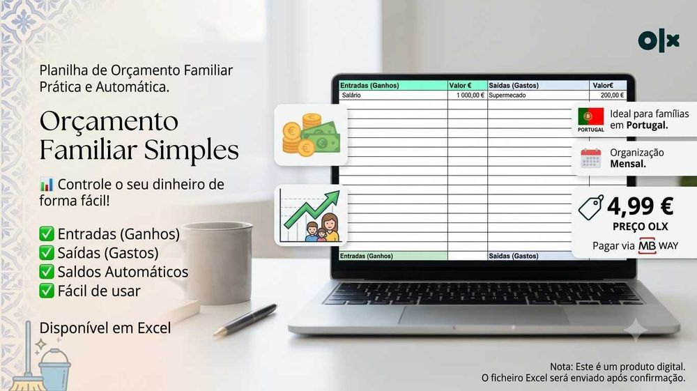 Planilha Excel Orçamento Familiar Prática e Automática