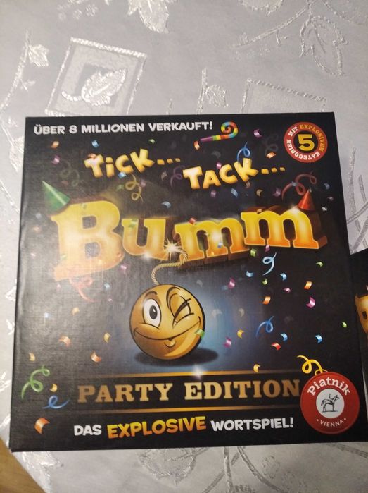 Gra językowa planszowa party Bumm Tick Tack. Język niemiecki