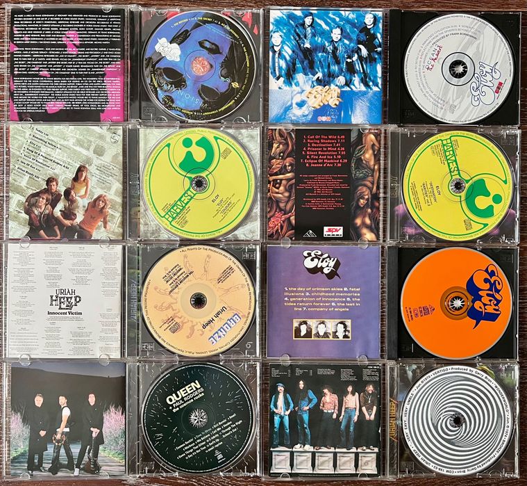 CD диски. Queen. Azia. UFO. Eloy. Uriah Heep. Dolores Oriordan. Warrior.