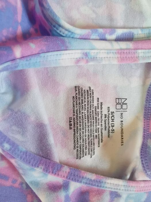 Obcisły top sportowy na ramiączkach kolorowa bluzka bokserka bez rękaw