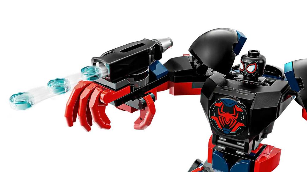 Klocki LEGO Marvel 76337 Miles Morales kontra Spider-Man 2099