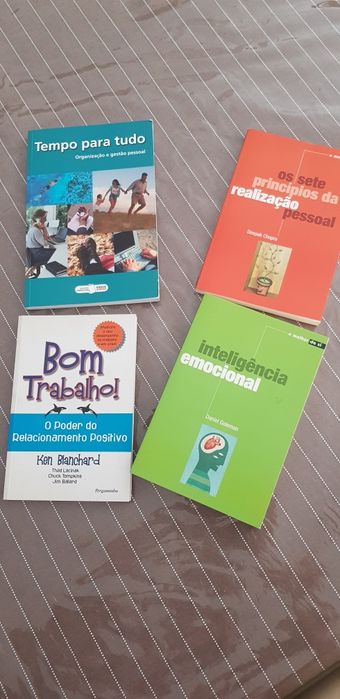 Livros de vários títulos motivacionais