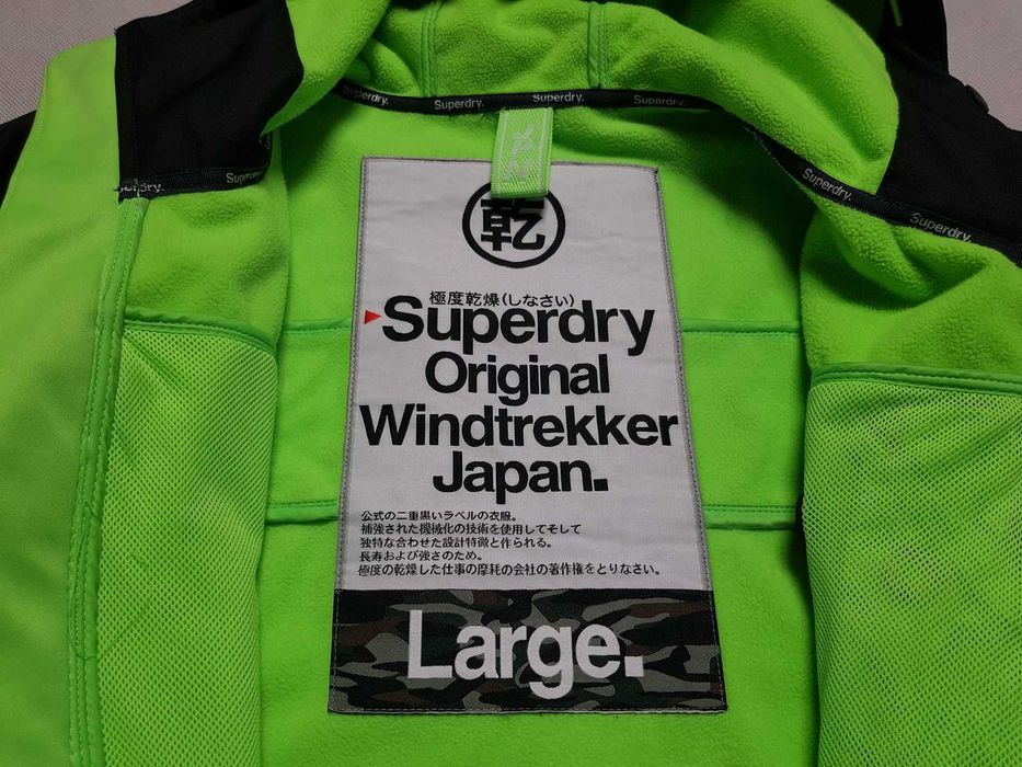 SUPERDRY - Windtrekker / Męska Kurtka Softshell roz. L/M Igła Stan