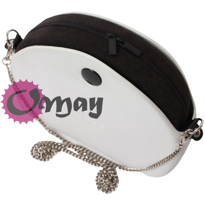 Czarny Welur Grafit organizer do OBAG MOON LIGHT 2 kieszenie OMAY