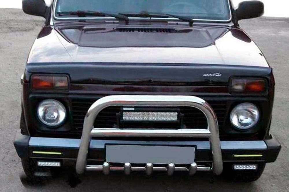 Lada Niva и Urban 1977- . Кенгурятник QT006 (нерж.)