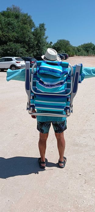 Cadeira de praia, camping e pesca Tommy Bahama nova e precintada