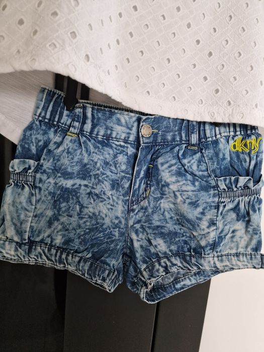 Komplet DKNY 98 104 spodenki bluzka koronka 3T USA jeans