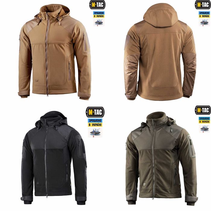 M-Tac куртка флісова Norman Windblock Fleece зі вставкам Softshell