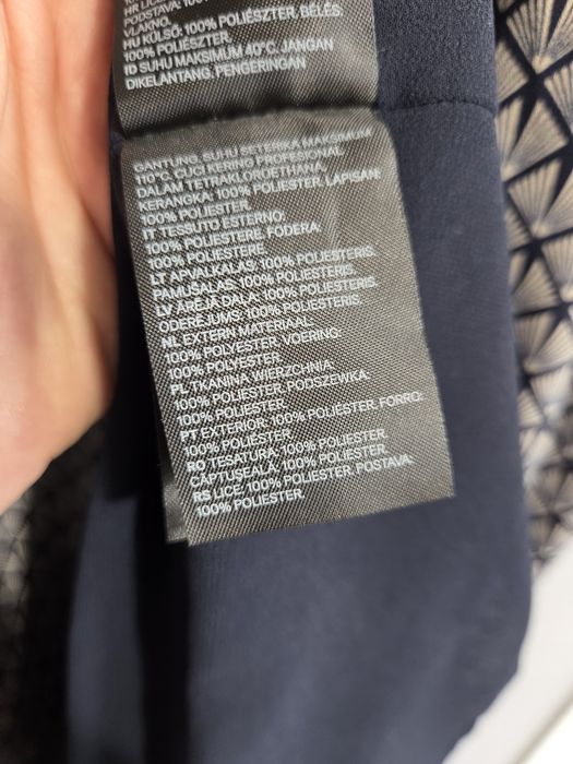 Sukienka luźna prosty fason H&M geometryczny wzór