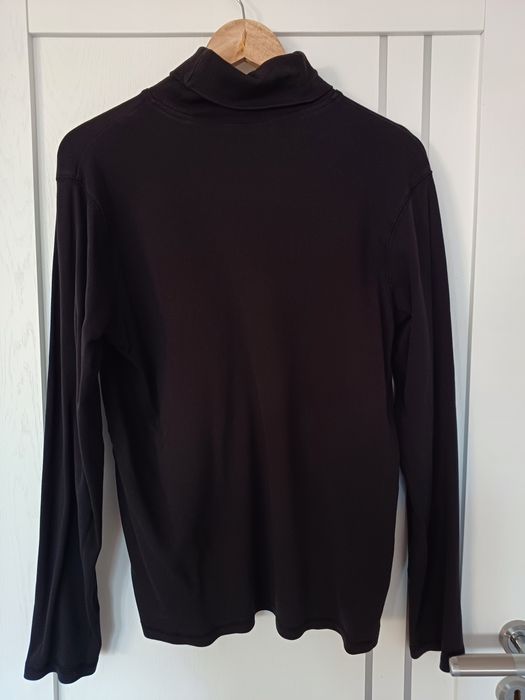 Czarny golf męski marki montego rozmiar L, stan bardzo dobry