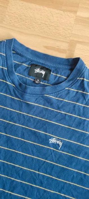 Stussy Mini Stripe Jersey Tee Blue koszulka