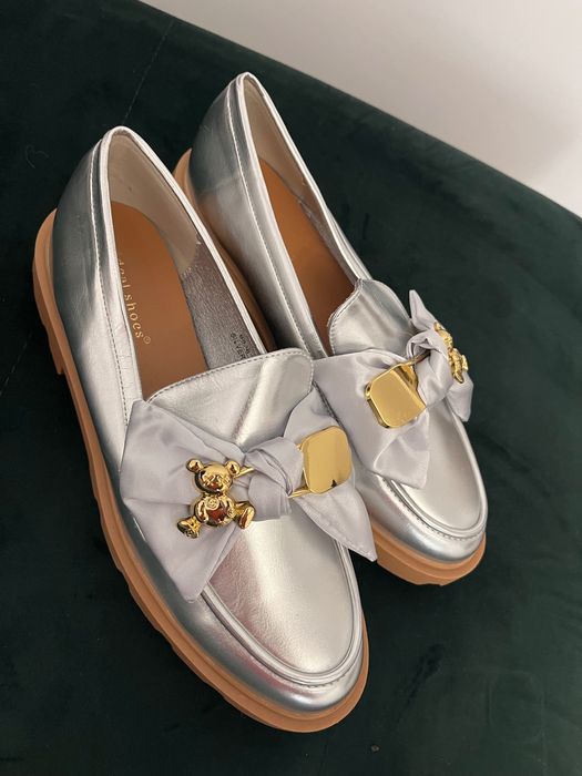 Mokasyny loafersy pół buty wsuwane rozmiar 38  wiosna