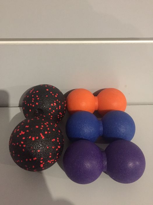 Масажный мяч двойной Масажер арахис ролик валик для масажа