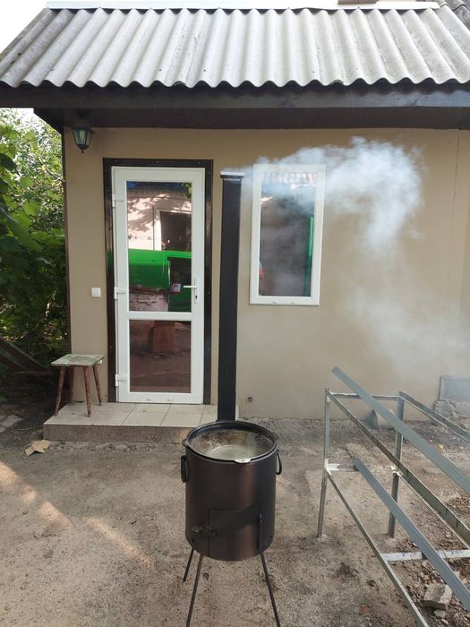 Піч для/під казан 6-15л. Печ уличная садовая. Топка