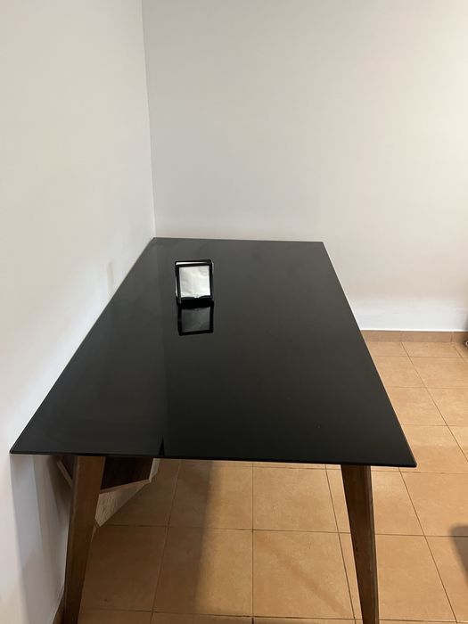 Mesa jantar de vidro