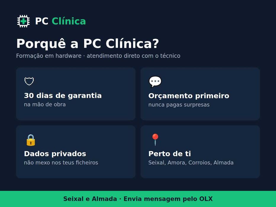 PC Clínica – Reparação de Portáteis e PCs | Seixal/Almada