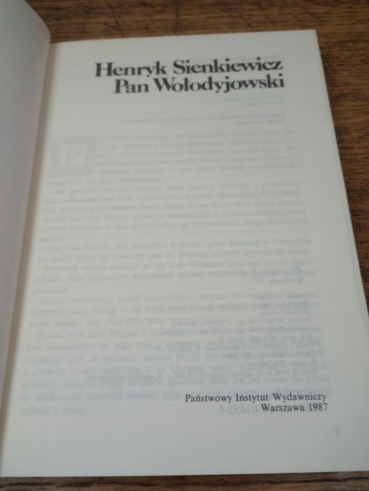 Pan Wołodyjowski. Henryk Sienkiewicz