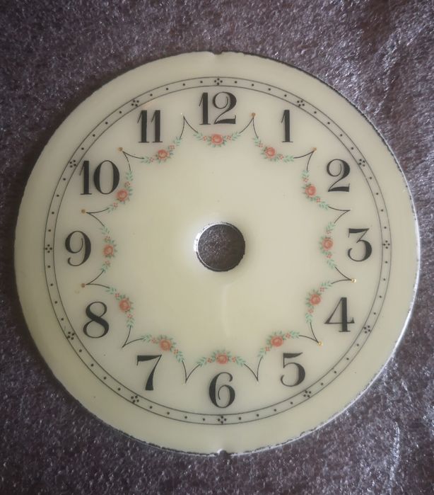 Tarcza porcelanowa seledynka do zegara francuskiego 5