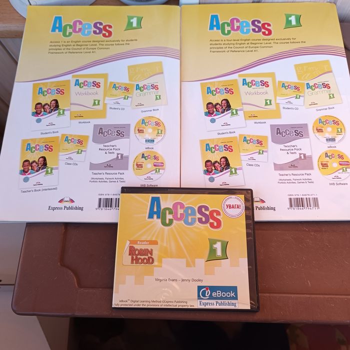 Access 1, комплект Workbook+Student's Book+CD reader Robin Hood