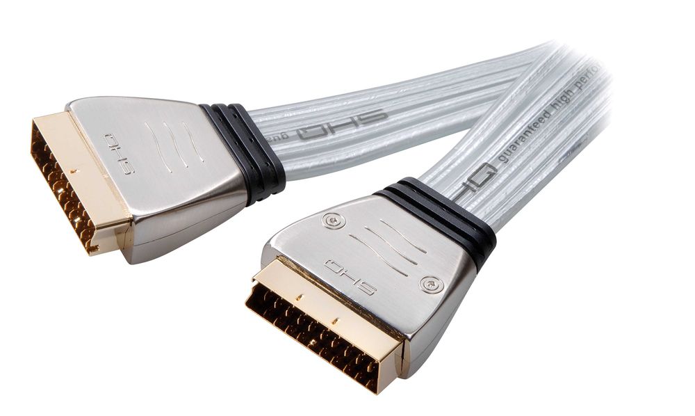 Kabel Euro-Euro (Scart-Scart) 3m Professional Kabel Taśma Vivanco SHQ