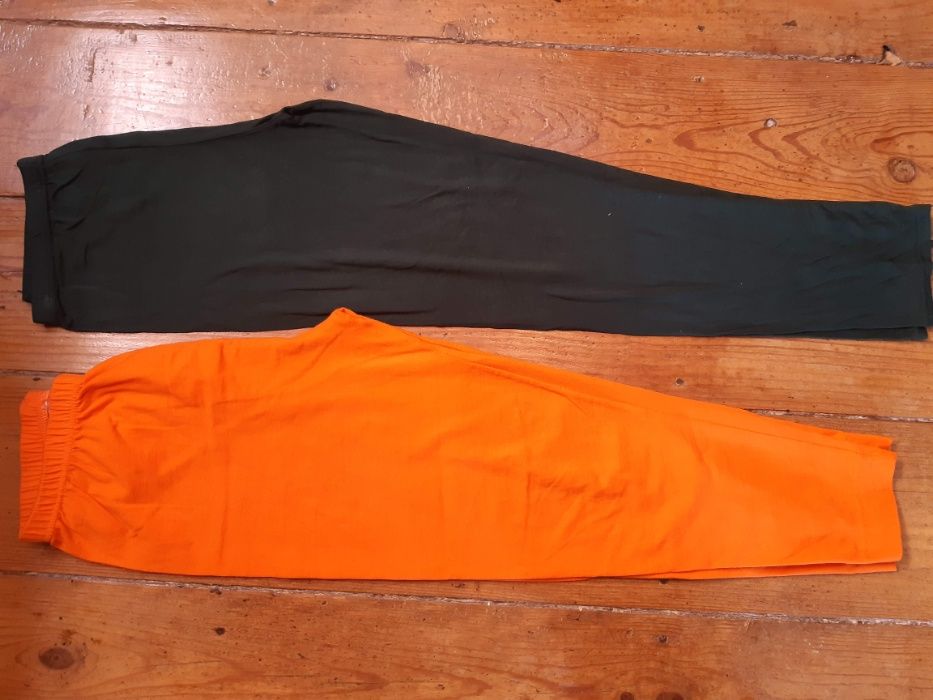 Calças/Leggings estampadas algodão, de viscose e coletes