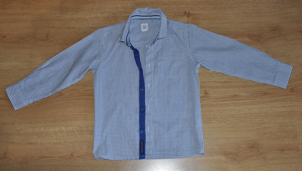 Elegancka chłopięca koszula w kratkę cool club rozm. 110