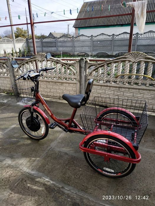 Электровелосипед трёхколёсный 350 Watts