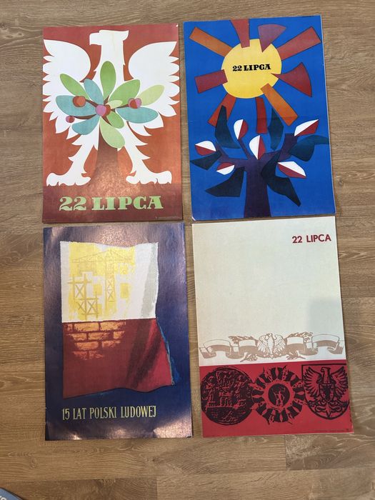 Zestaw 26plakatów PRL PPR Propaganda 22lipca