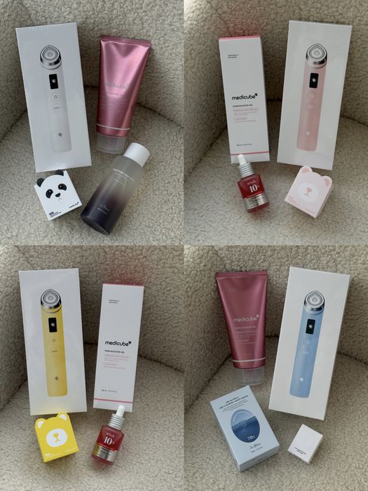 В наявності! NEW! Нова версія Medicube Age-R Booster Pro X2 Pink or White! Вартість за набір