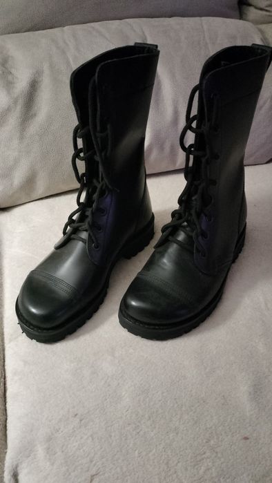 Botas da tropa, pretas, tamanho 37