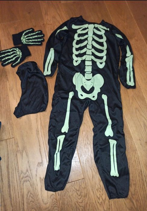Strój szkielet, kościotrup na halloween rozm. 110