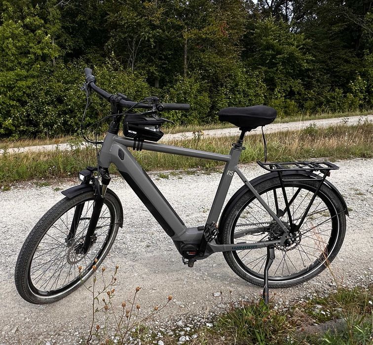 Rower elektryczny Winora Sinus R5f High, pasek zamiast łańcucha, Bosch
